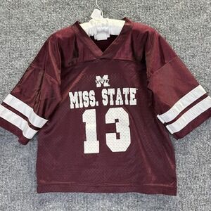 Mississippi State Bulldogs Jersey Boys 4T Maroon NCAA Football Little King 13